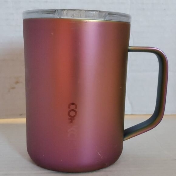 Corkcicle Dragonfly Nebula Travel Mug Cup Tumbler Handle HOT COLD 16 OZ - Picture 12 of 12